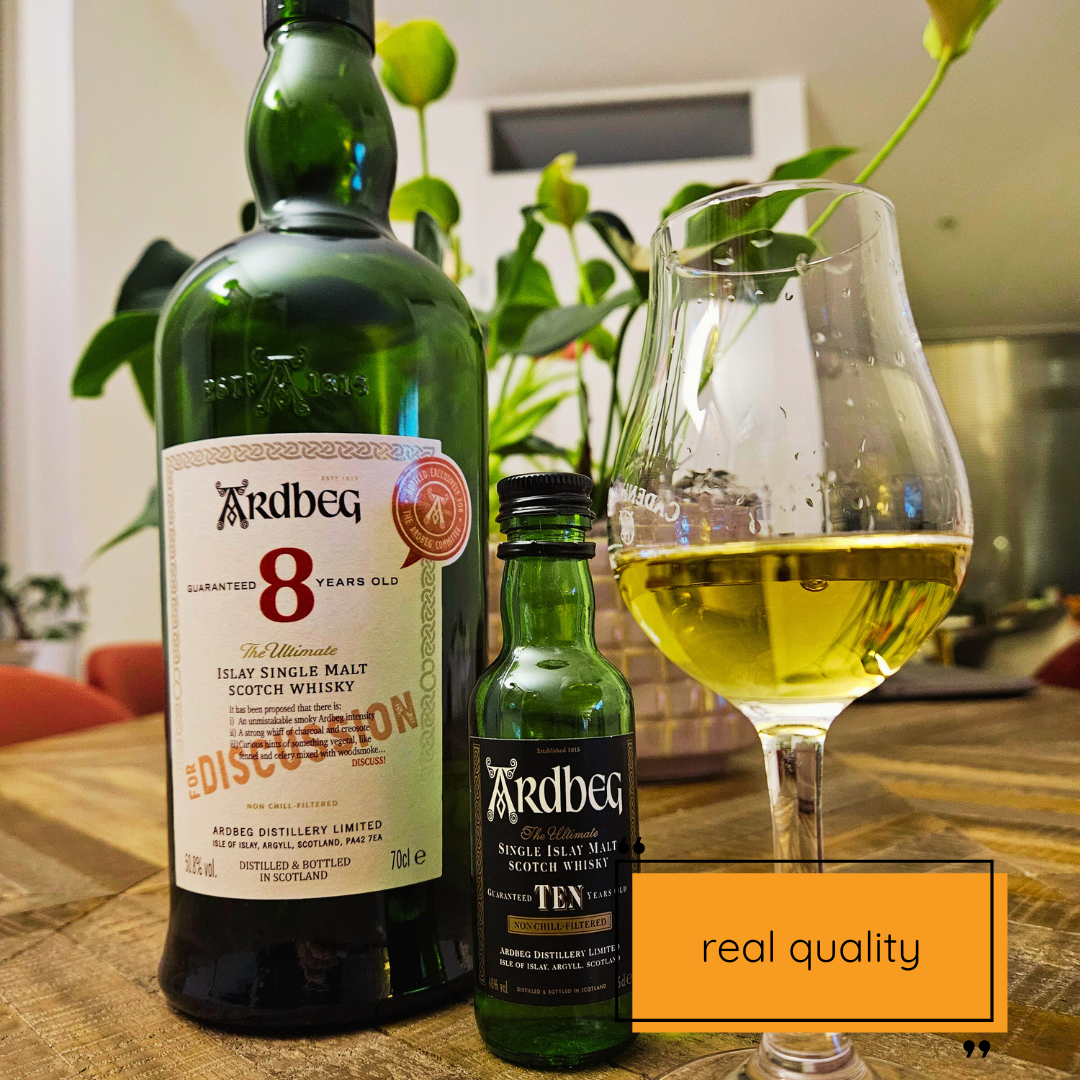 Ardbeg 8 and 10 years