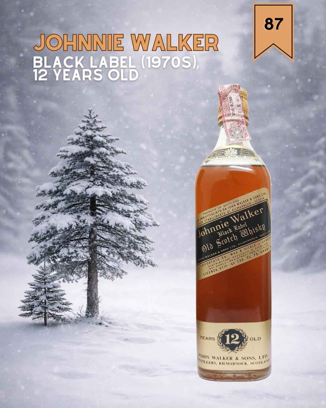 Johnnie Walker Black Label trio